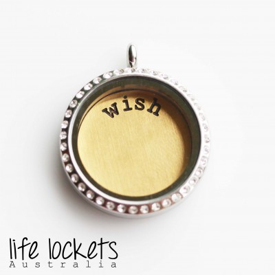 Wish Plate - Brass Tone